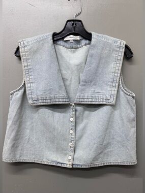 Frame The yatch denim vest top women’s size small